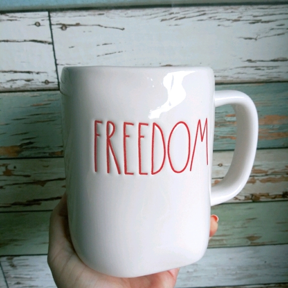 New Rae Dunn FREEDOM Coffee / Tea Mug - Picture 1 of 4